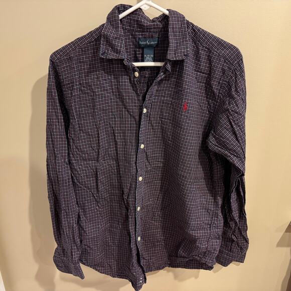 Ralph Lauren Boy’s Long Sleeve Button Down Size XL - Picture 1 of 6